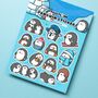 Penguin Sticker Sheet | Cute Stickers, thumbnail 5 of 5