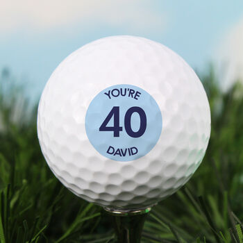 Personalised Big Age Golf Ball, 3 of 8