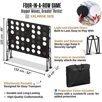 Xxl Giant Metal Four In A Row, 9 of 9