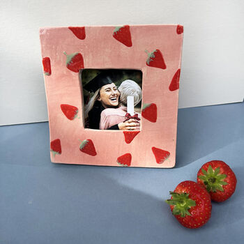 Strawberry Fruit Ceramic Photo Wall Frame, 2 of 8