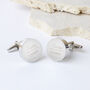 Personalised Grooms Party Wedding Cufflinks, thumbnail 4 of 11