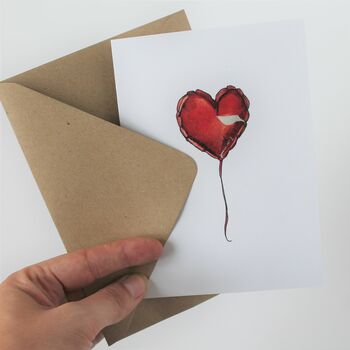 Love Heart Balloon Card, 2 of 3