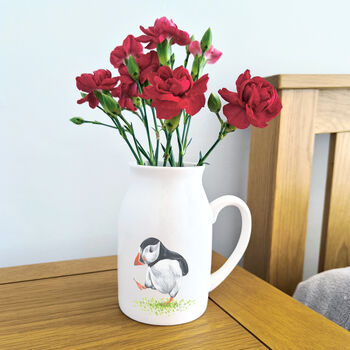Puffin Flower Jug | Flower Vase, 7 of 7