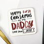 Personalised First Christmas As My Daddy Coaster, thumbnail 1 of 2