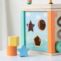 Personalised Kids Wooden Toy Motor Activity Cube, thumbnail 2 of 3