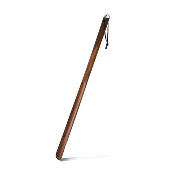 Shoe Horn Walnut Wood And Stainless Steel Length 59cm, 2 of 3