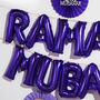 Purple 'Ramadan Mubarak' Foil Letter Balloon Set, thumbnail 3 of 4
