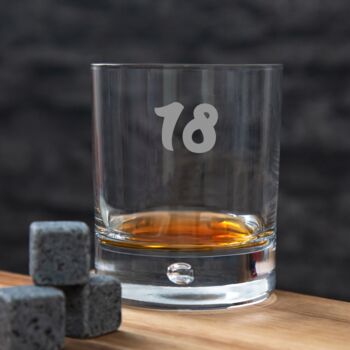 Personalised Whiskey Glass 21st Birthday, 2 of 3