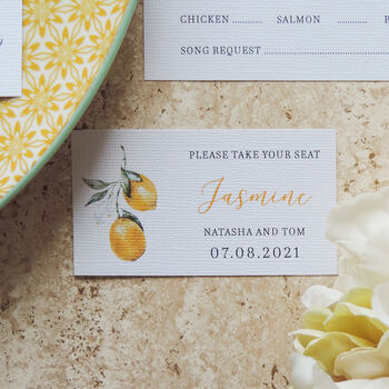 Essence Of Italy Lemons Wedding Invitations, 7 of 7