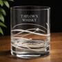 Personalised Flowing Wave Crystal Glass Tumbler With Crystals, thumbnail 1 of 5