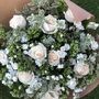 White And Green Tones Seasonal Fresh Flower Bouquet, thumbnail 3 of 3
