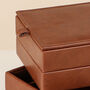 Luxury Personalised Stacked Cufflinks Box, thumbnail 4 of 9