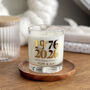 50th Golden Wedding Anniversary Personalised Candle, thumbnail 1 of 5
