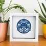 Personalised 45th Sapphire Anniversary Framed Paper Cut, thumbnail 3 of 12