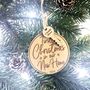 First Christmas New Home Wooden Christmas Decoration, thumbnail 5 of 5