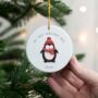 Personalised 1st Christmas Penguin Decoration, thumbnail 1 of 6