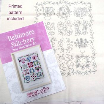 Baltimore Stitchery Hand Embroidery Kit, 9 of 12