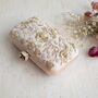 Asha Nude Pink Rose Clasp Clutch, thumbnail 2 of 4