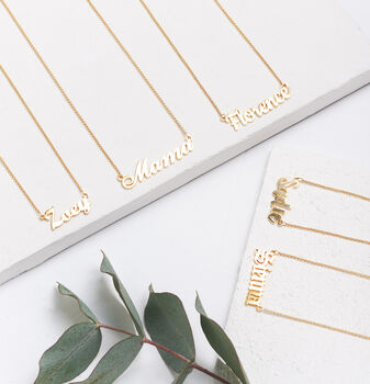 Octavie Personalised Name Necklace Font D, 3 of 10