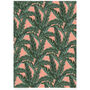 Tropical Pink Banana Leaf Wrapping Paper, thumbnail 2 of 3