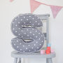 Personalised Spotty Letter Cushion, thumbnail 8 of 9