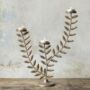 Stem Leaf Metal Candle Holder, thumbnail 1 of 3
