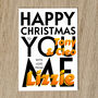 Personalised Christmas Card With Names And Message, thumbnail 4 of 8