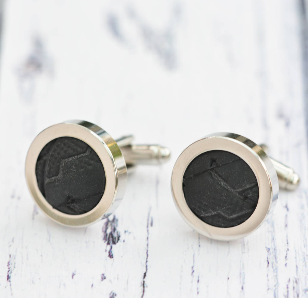 Image of Genuine Bicycle Tyre Cufflinks