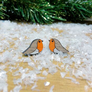 Robin Stud Earrings, 2 of 3