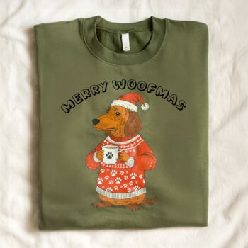 Personalised Christmas Jumper For Dachshund Lovers, 3 of 5