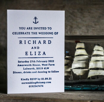 Nautical Wedding Stationery Collection, 3 of 11