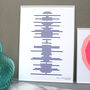 Minimalist Soundwave Stencil Print, thumbnail 4 of 9
