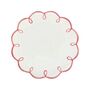 Pink Scalloped Tea Plates Set Of Four, thumbnail 1 of 2