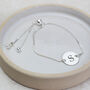 Sterling Silver Engraved Monogram Bracelet, thumbnail 1 of 3