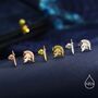 Mismatched Spartan Helmet And Sword Stud Earrings In Sterling Silver, thumbnail 4 of 12