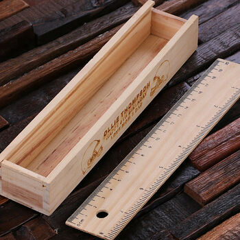 Personalised Wood Pencil Box Case, 5 of 5