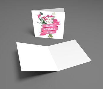 Gran Birthday Card – Floral Greeting For Grandmother, 4 of 5