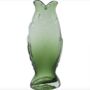 Hand Blown Green Glass Fish Vase, thumbnail 3 of 3