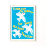 Personalised Thank You Teacher Birds Print, thumbnail 1 of 6