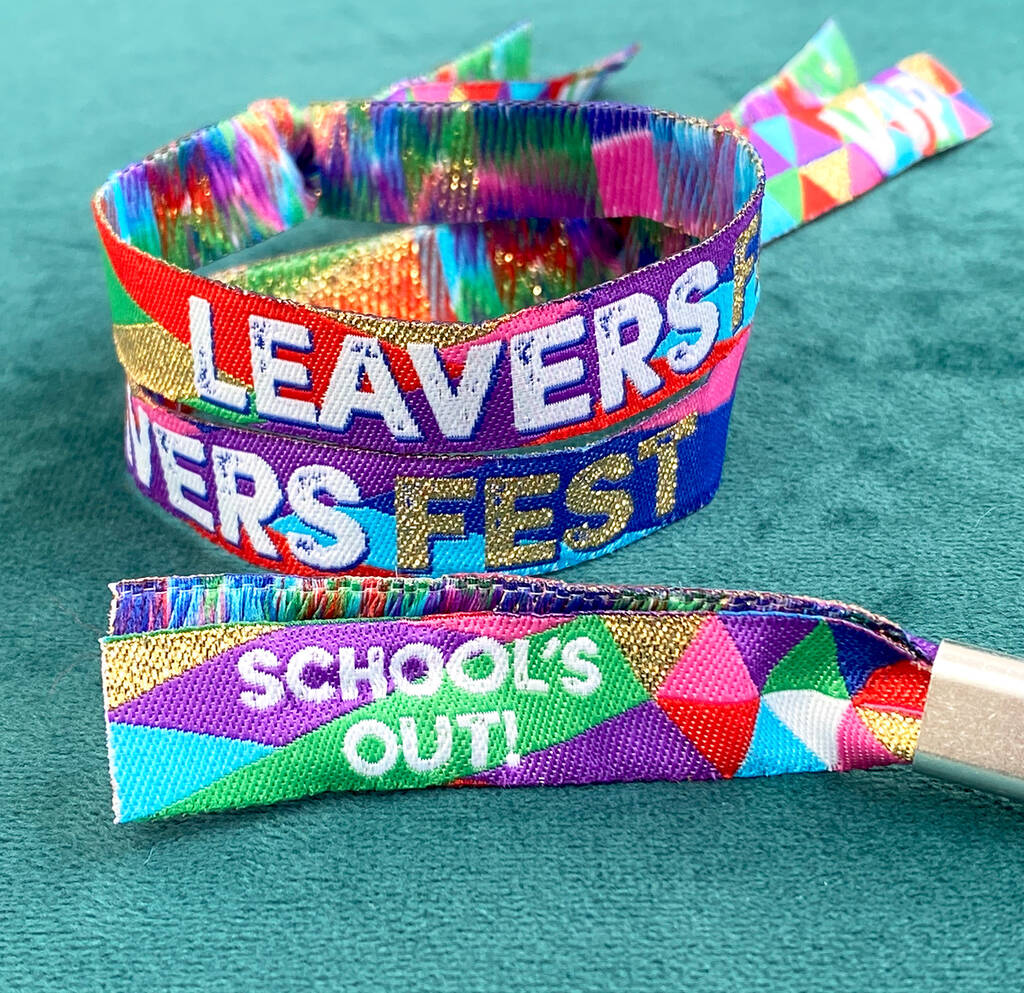 Leaversfest Wristbands Class Of 2024 School Leavers By WEDFEST