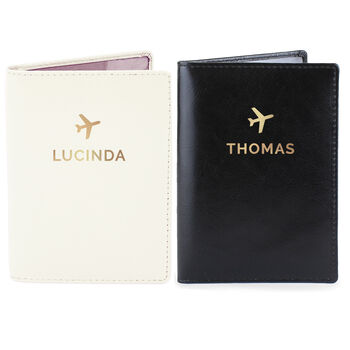 Personalised Gold Name Passport Holders Set, 3 of 4