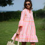 Aztec Short Neon Summer Dress, thumbnail 2 of 8