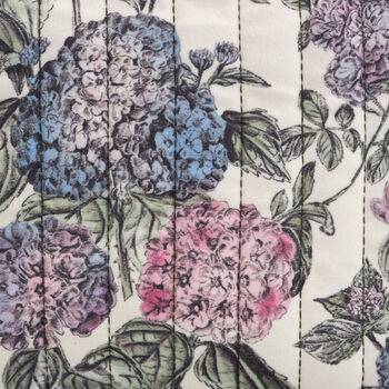 Hydrangea Large Quilted Makeup Bag, 7 of 7