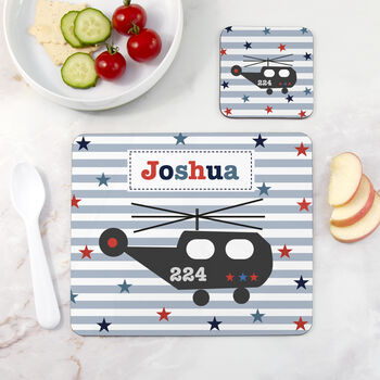 Personalised Boy's Coaster And Placemat Set, 12 of 12