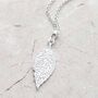 Sterling Silver New Leaf Necklace, thumbnail 3 of 4