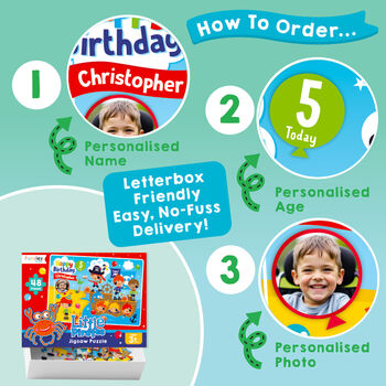 Personalised Little Pirates Birthday Jigsaw Puzzle, 4 of 10