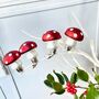 Christmas Clip On Mushroom Decoration Set, thumbnail 3 of 4