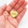 Invisible Illness Heart Pin Badge, thumbnail 1 of 9