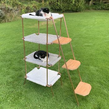 Stackable Copper Cat Bed/ Cat Tower, 9 of 11
