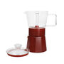 Naples Glass Espresso Maker In Cherry Red, thumbnail 2 of 5